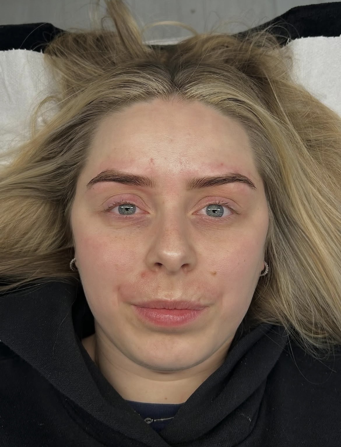 Brow wax and tint — after
