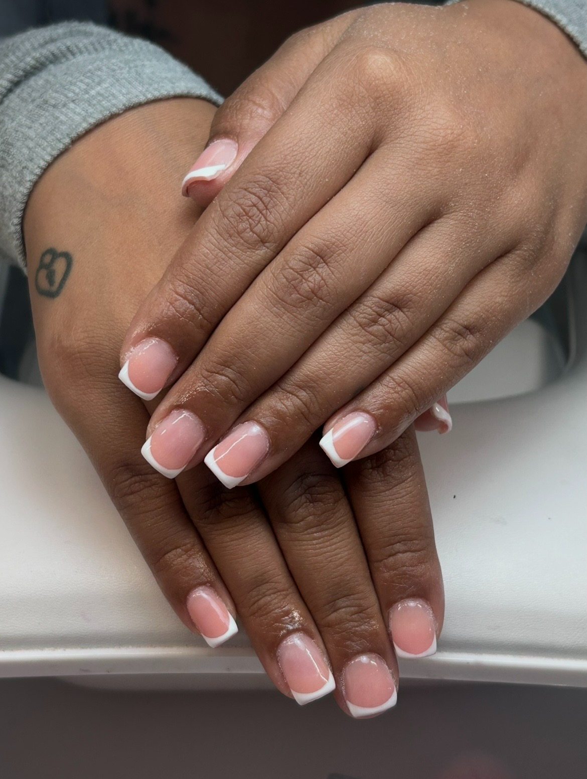 French tip nails by Bellabe Beauty